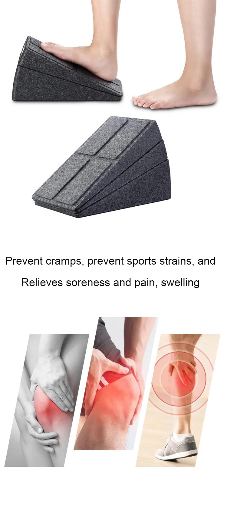 l0101 adjustable foam calf stretcher foot leg squat wedge block wedge slant board-6