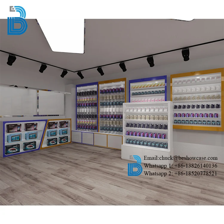 High Quality Modern Cell Phone Display Rack for Mobile Phone Shop Interior  Design