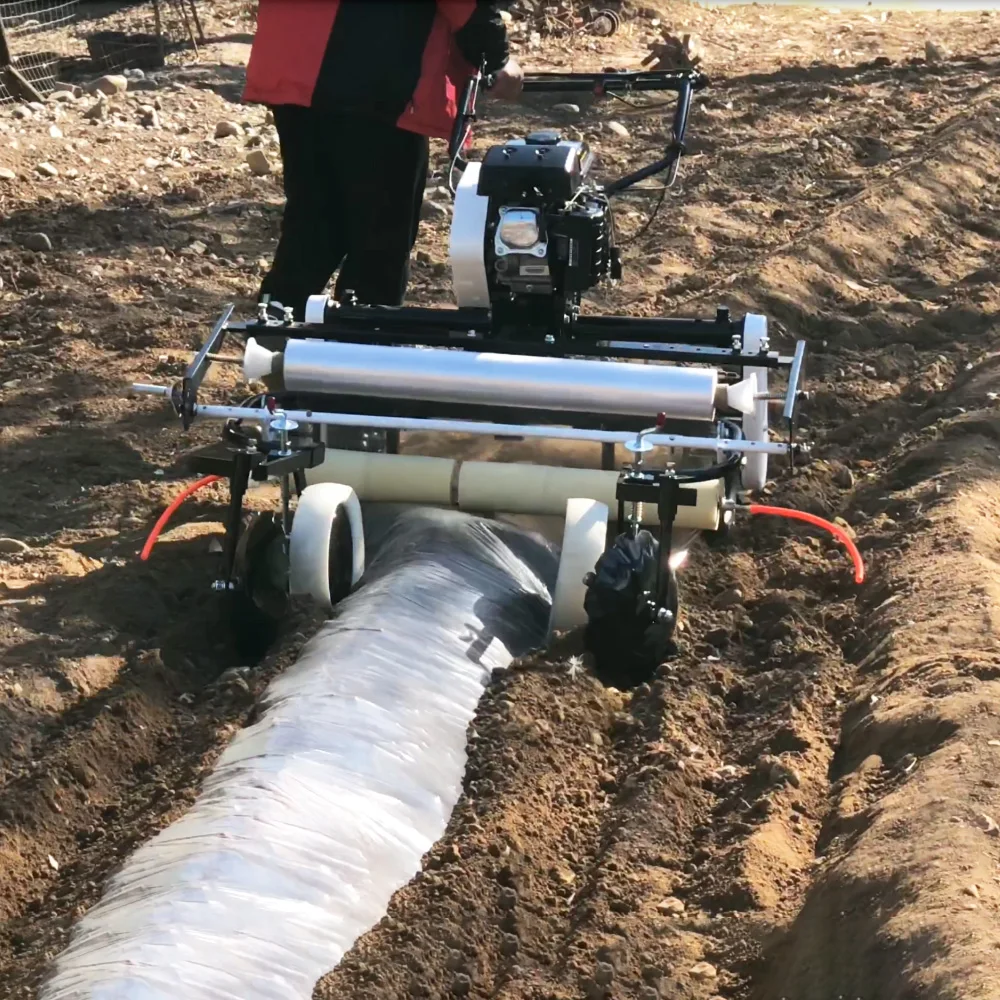 Plastic Mulch Making Machine Multifunctional Agricultural Mulch Roll Film Punching Machine Agricultural Machinery Equipment