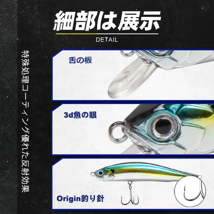 Oem Custom Color Hard Plastic Minnow Lure 95mm 12.5g Fishing Artificial