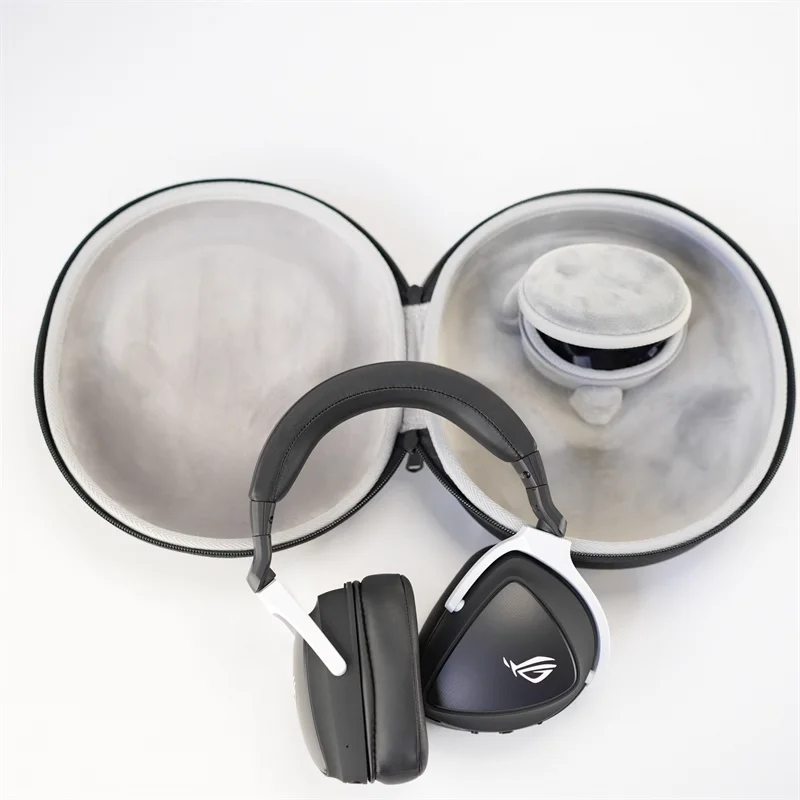 Custom Logo Shape EVA Case for Wireless Headphones Shockproof and Waterproof Earbud Storage Pouch Hard Earphone Charging Case