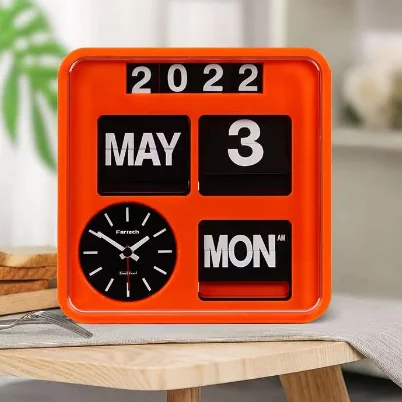 Vintage Flip Down Digital Table Desk Clock Clear Time Display Retro Brief Auto Flip Clock