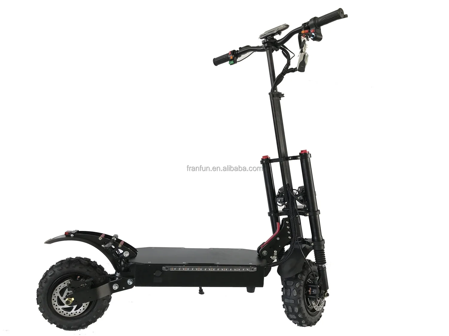 ce rohs认证1200w   1200w双马达特技滑板车11英寸全地形双功率电动