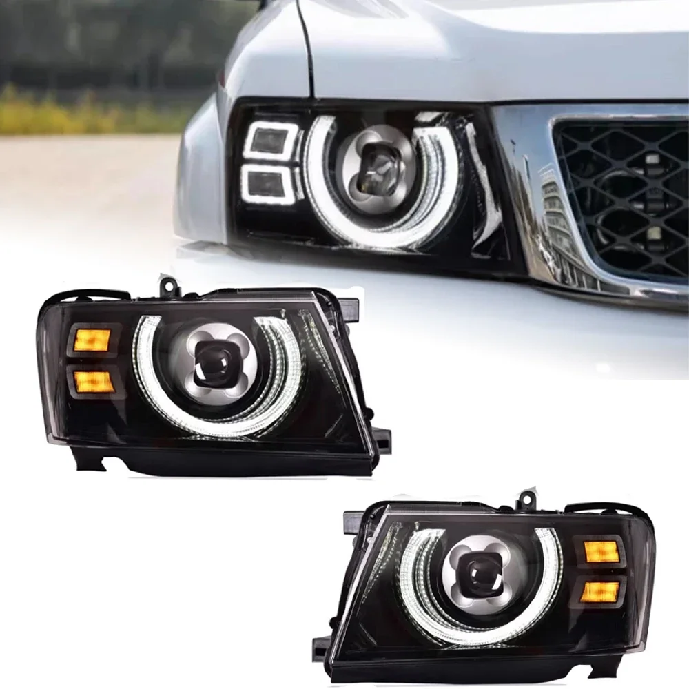 GELING Auto Accessories DRL Turn Signal High Head Lamp LED Headlight Head Lamp for Nissan Patrol Y61 2005 - 2022 2023