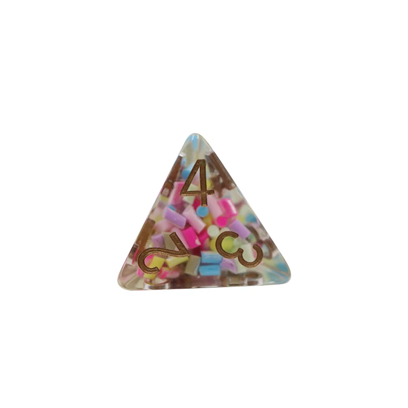 Custom 7pcs RPG Dnd Polyhedral Resin Dice Set 16mm Size for Dnd Games supplier