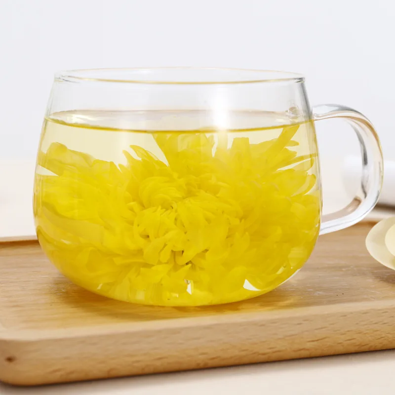 Wholesale Factory Supply Organic Large Gold Silk Chrysanthemum Blooming