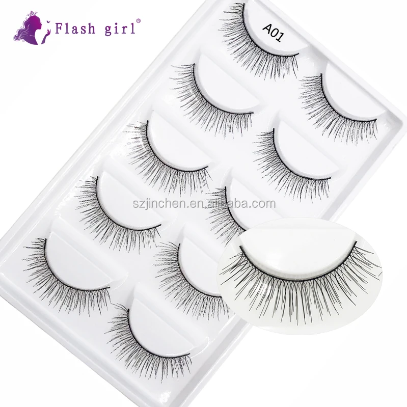 Wholesale Flash女の子厚いa01 10モデル5 Pairs人工毛プレミアムシルクつけまつげ Buy ウインクまつげ ナチュラルまつげ カスタマイズボックス Product On Alibaba Com