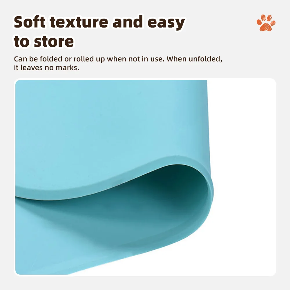 Wholesale Non-sticking Paw Shape Silicone Pet Mat Large Size Silicone  - product detail 6