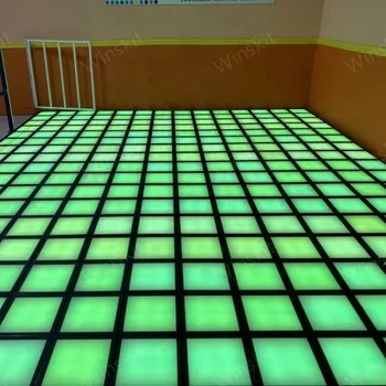 Wholesale LED floor  interactive light activate 99 games activate dance floor game room