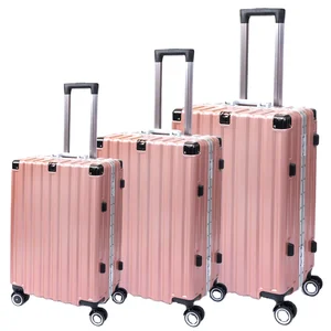 Lightweight Anti-Crack Spinner Luggage Set with 4 Wheels Hard Side Waterproof Trolley Featuring TSA Lock