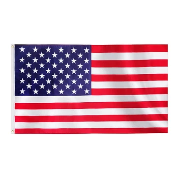 Wholesale National Outdoor Display Usa Polyester 3x5 Ft American Flag 6x10 Printed Fabric Advertising Custom Flag