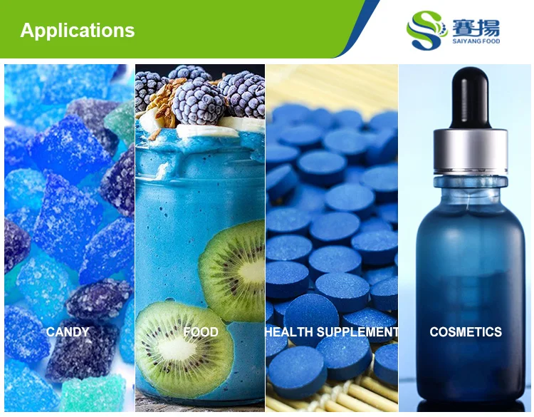 Phycocyanin Powder Pigment E6 E18 E25 Powder Phycocyanin Spirulina Blue