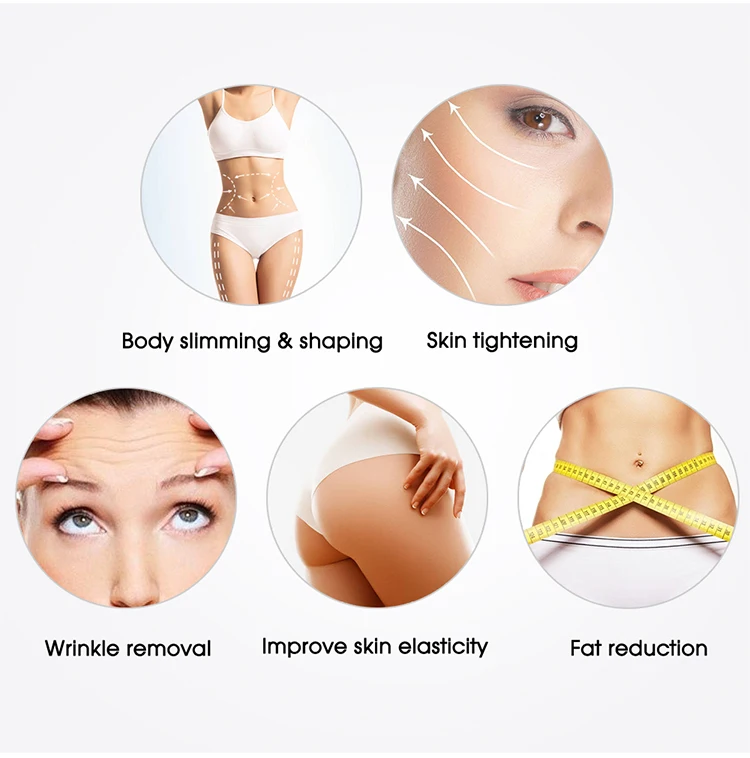 6 in 1 5D RF 80k Cavitation Slimming Machine Vacuum Cavitation System  Liposuction Device