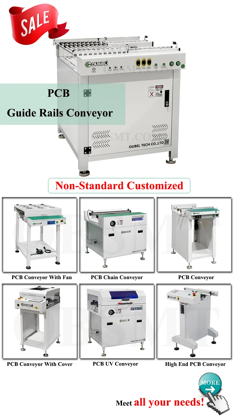 Modern Design PCB Conveyors SMT Guide Rails Conveyor Board Handling ...