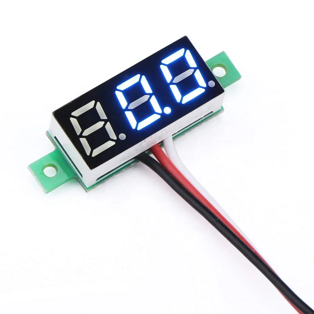 Dual Display LED Digital Voltage Meter Voltmeter Mini Tester Panel Electrical Dc 