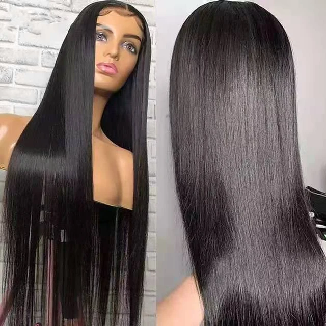 Fashion Hd Transparent Swiss Lace Front Wig Human Hair 360 Lace Frontal Wig Glueless Brazilian 100% Virgin Full Lace Wig
