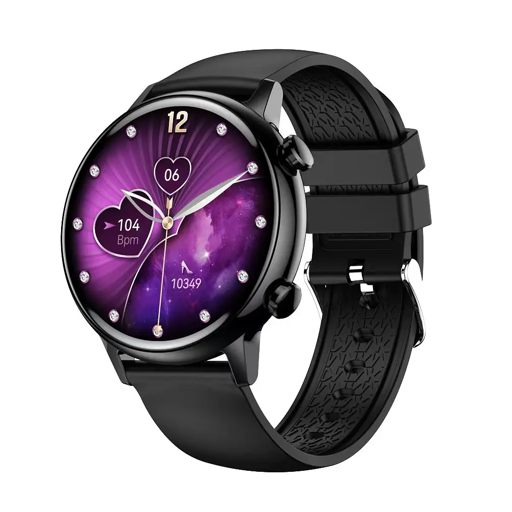 SENBONO HK39 Novo SmartWatch AMOLED Pulseira de Moda Feminina Chamada BT Monitor de Oxigênio no Sangue Pagamento Rastreador de...