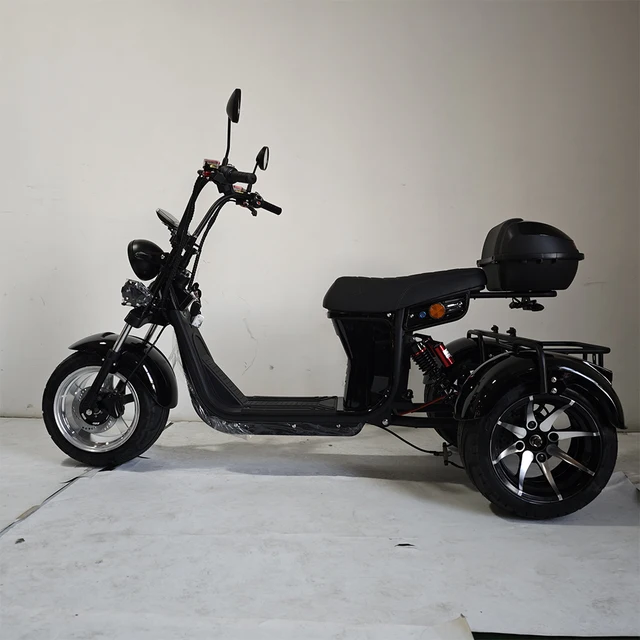 US/EU Warehouse Tricycle Trike Scooter Electric Three Wheel Tricycle Scooter Electric Motorcycle Chopper Three Wheel Scooter