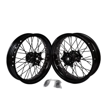 High quality Standard configuration fit Supermoto wheels 17*3.0 &17*5.0  Customizable color logo