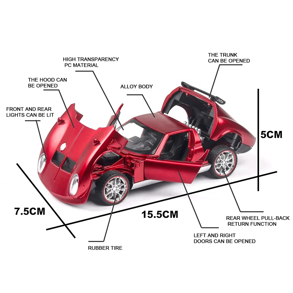 
 1:32 литая Тяговая машина, игрушечные автомобили из сплава с подсветкой и звуком, модель игрушечного автомобиля, литой автомобиль  