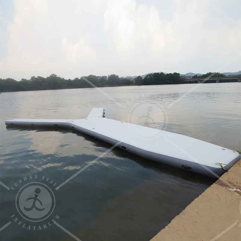 Inflatable Y Shape Pontoon Boat Dock Floating Motor Boat Parking Dock ...