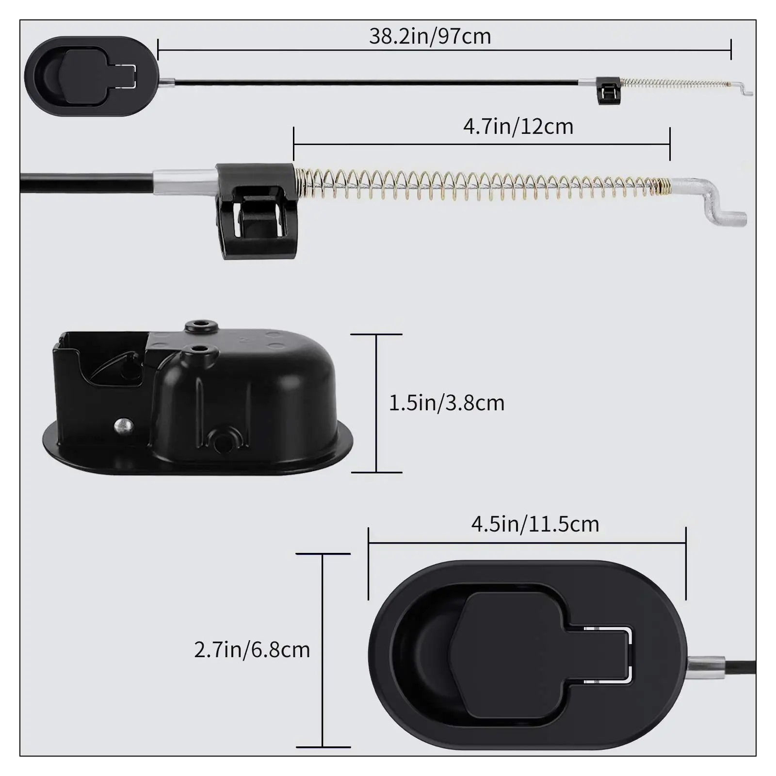 REGAL Recliner Handle Replacement with Metal Cable Recliner Release with Pull Hardware Furniture Parts Smart Sofa Accessories
