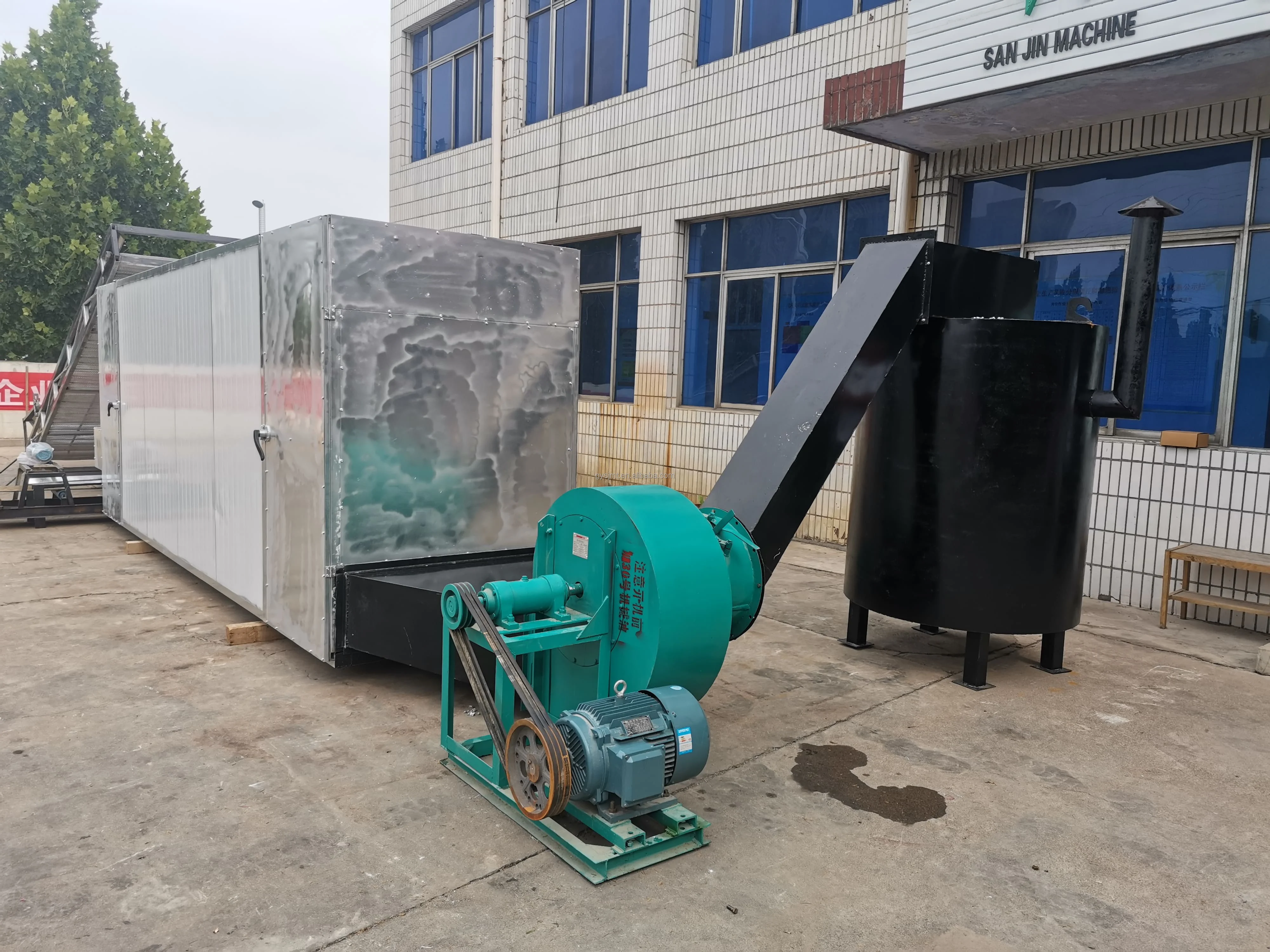 Continuous Mesh Belt Avocado Drying Machine Dryer for Industrial Processing Dried Grass Vegetable Fruits and Herb Dehydrator