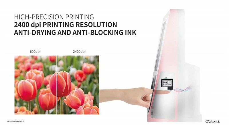 O2 Nails 48W Portable Nail Painting Machine with 10.1