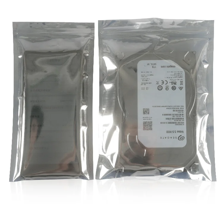 1000 PACK 5'' X 8'' ANTI STATIC SHIELDING BAGS FOR 3.5'' HARD DRIVE WITH LABELS 