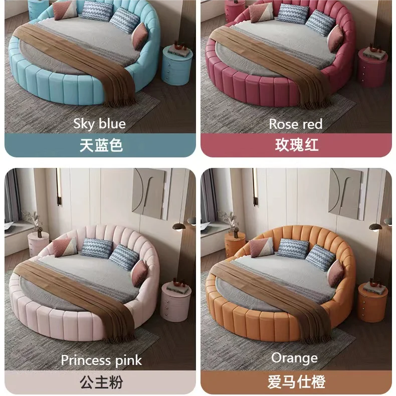 Letto alto con fondina letti king Size Hotel lusso cerchio di - Main Image