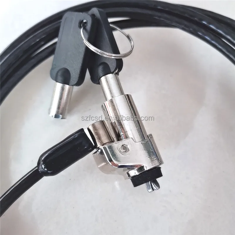 Keyed Laptop/desktop Security Cable Lock Wedge Slot Computer Anti