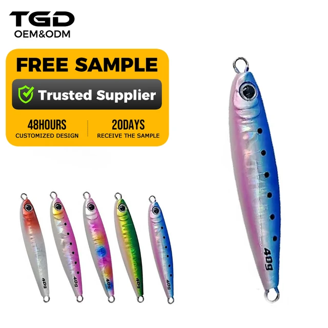 7-100g fishing jig tackle saltwater lure pink jigging pesca leurre metal bait lead slow pitch jigs