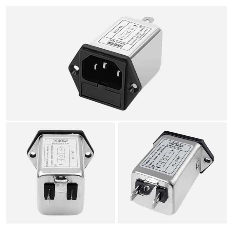 Schaffner Power Entry Module with EMC- Filter DAI2 1a 3a 6a 10a 250VAC General Purpose Power Entry Module with Fuses