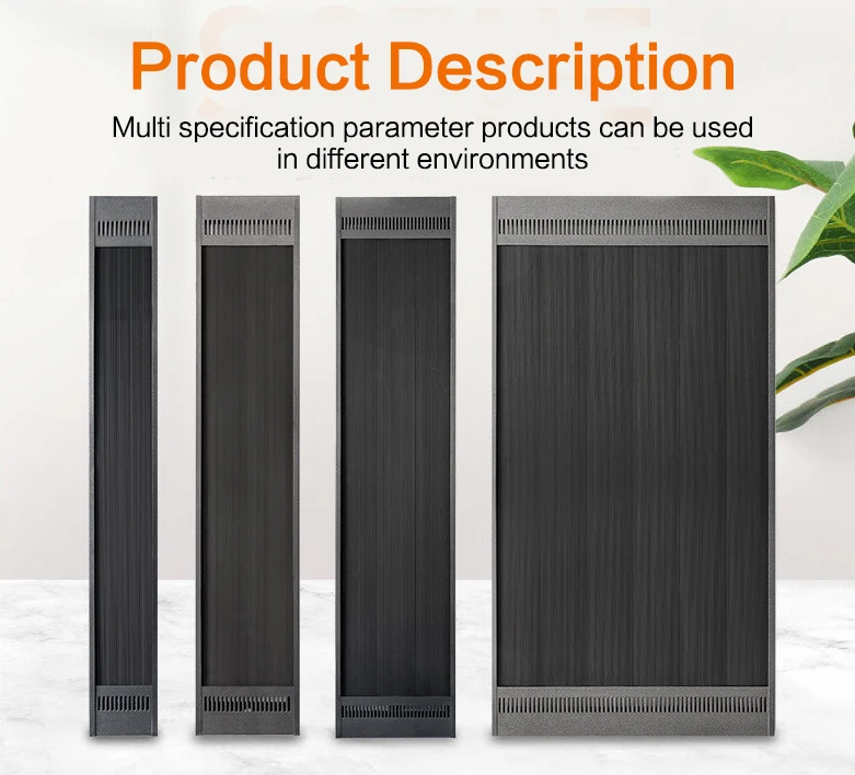 Industrial commercial high temperature Intelligent 6KW market shop restaurant far infrared heating panel heater