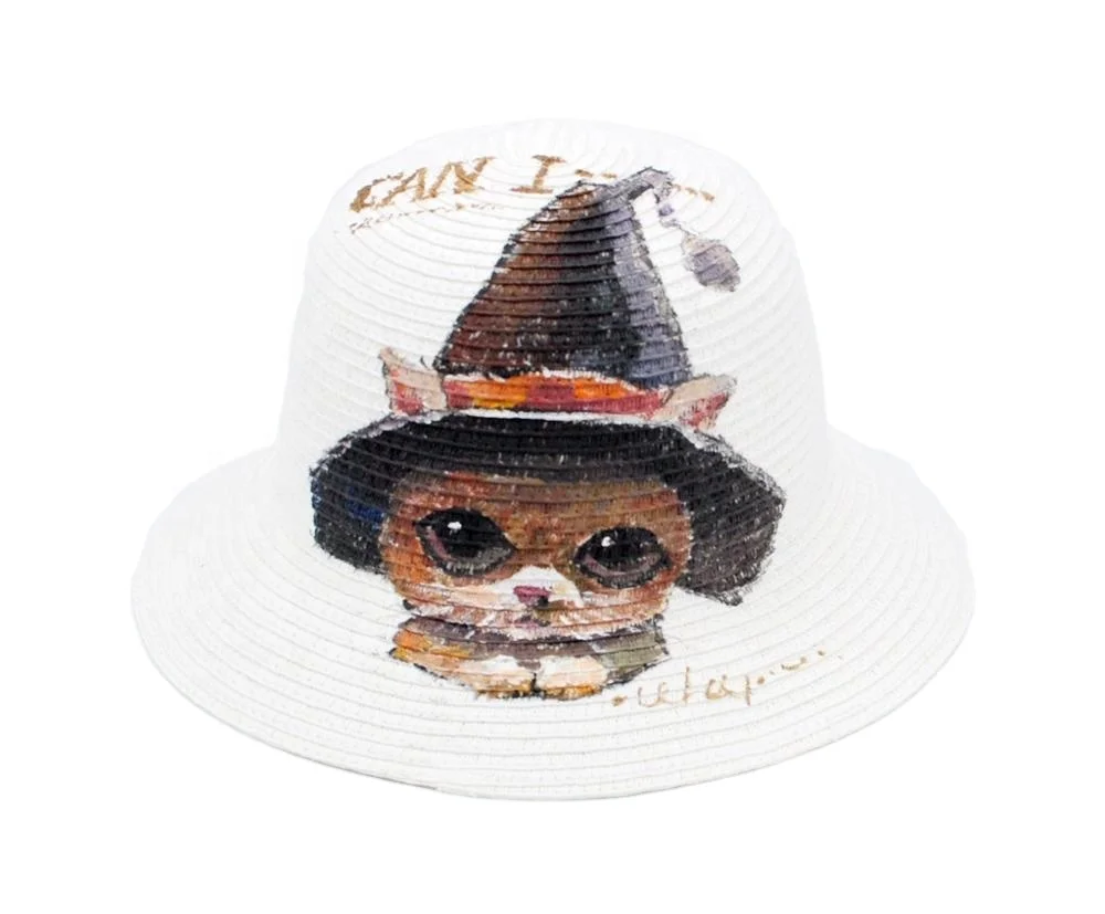 Hand Drawing Different Jester Hat Pattern Mini Sambrero Girls Hat