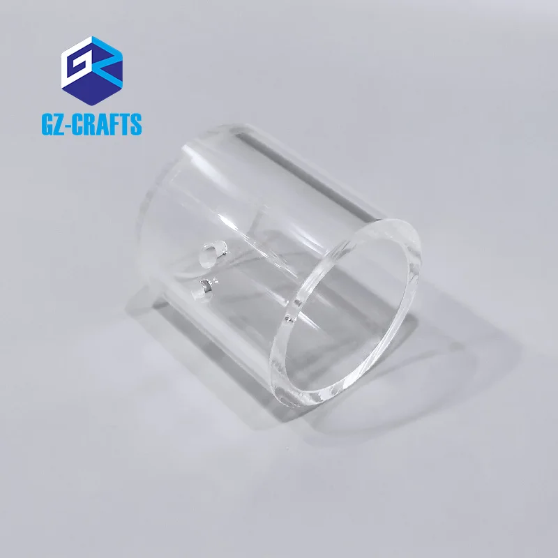 Custom Extrusion Round Acrylic Tube Holder Clear Acrylic Cylinder Tube