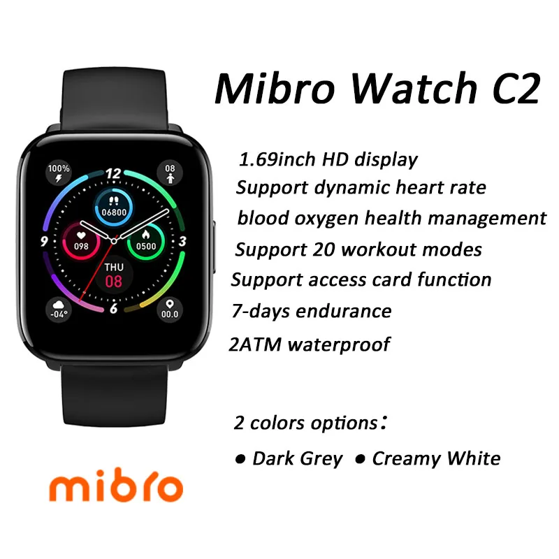 Mibro C2 Smartwatch 24H Heart Rate Sleep Monitor