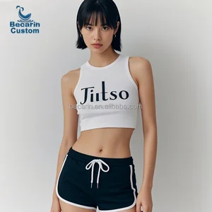 OEM Women's New Cross-Border Seamless Yoga Vest Shorts  Collection Active Outfit for Gymlife Soft Lightweight Fitness Yoga Sets