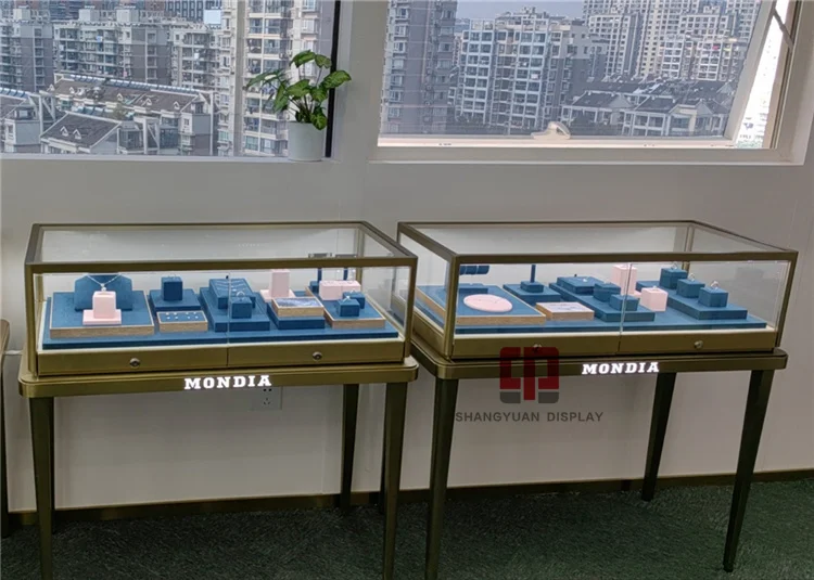 Diamond Jewelry Store Glass Display Highend Jewelry Counter