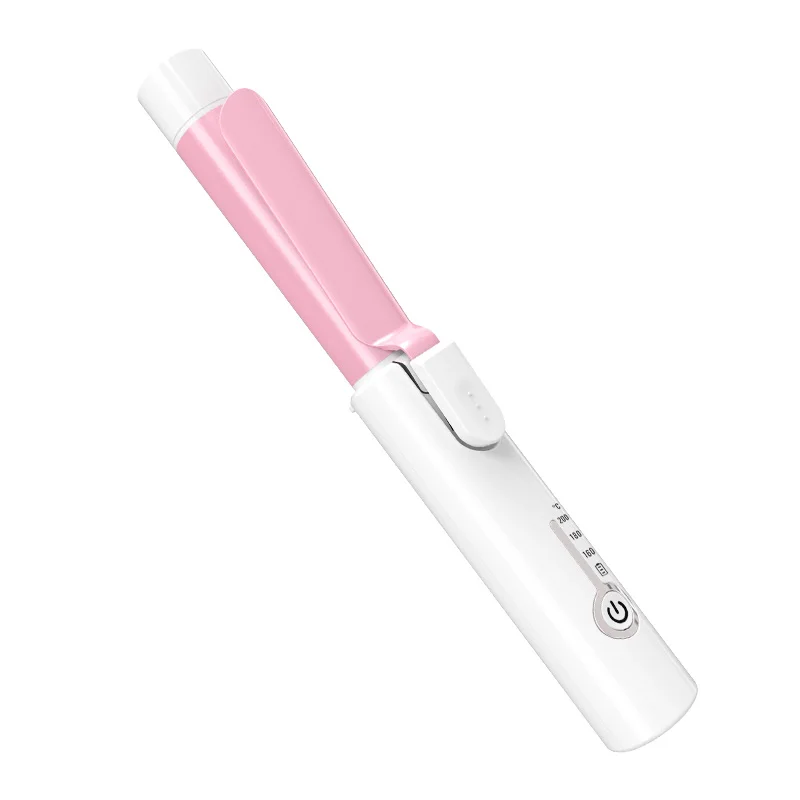 4000mah Ultra Long Battery Life Type-C Ceramic Mini Travel Flat Iron  Cordless Rechargeable Curly Hair Stick