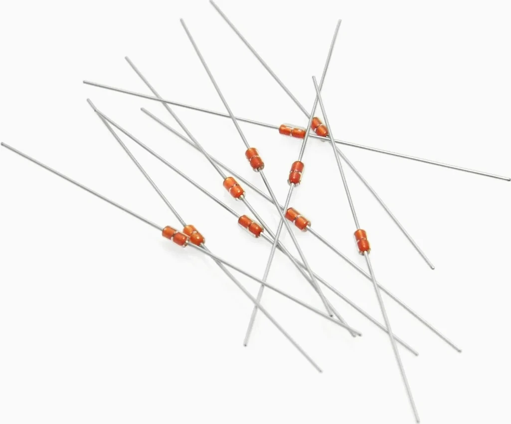 Moisture Resistant 100K Thermistor B3977 Glass Diode Do-35 Package Automotive High Temperature 250 C Ntc Sensor