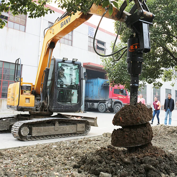 Mini Skid Steer Loader with Track for Hard Rock Auger Drill Soil Auger Applications Featuring Motor Gearbox Core Components