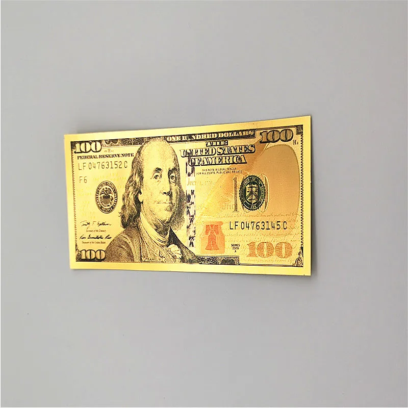 
 Памятные банкноты в долларах, бумажные деньги, Золотая фольга, Золотая банкнота 24k для коллекции подарков  