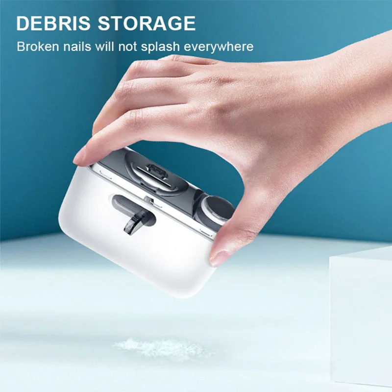 Hot Selling Electric Finger Nail Clipper USB Rechargeable Safety Fingernail Trimmer Grinder Machine Cutter with Nail File