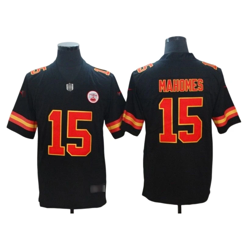 Wholesale Women's 15 Patrick Mahomes 87 Travis Kelce American Football  Jersey Stich S-5xl From m.