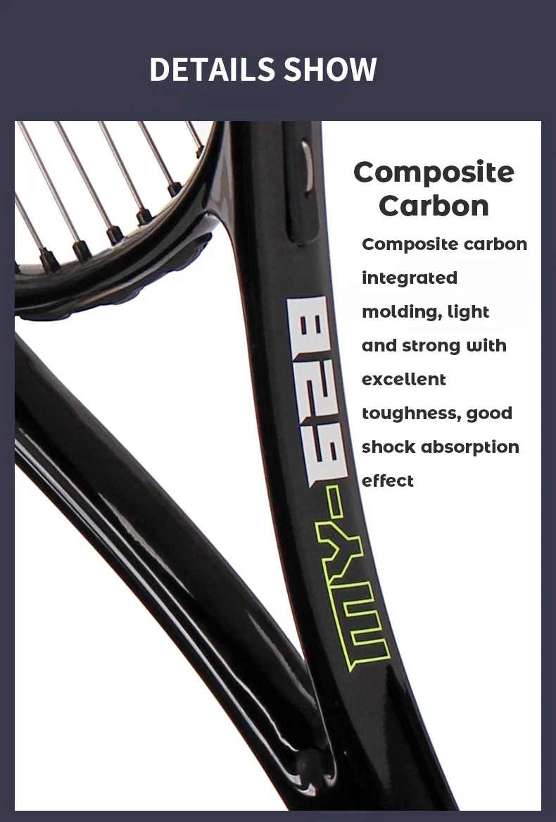 Wholesale Customized High Quality Tennis Racket Carbon Aluminum Training Beach Tennis Racket with EVA Grip Nylon and Fiber Net supplier