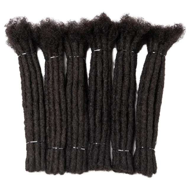 Professional Salon Grade Full Handmade Remy Brazilian Human Hair Permanent Dreadlock Extensions Durable 1-Year Plus Lifespan