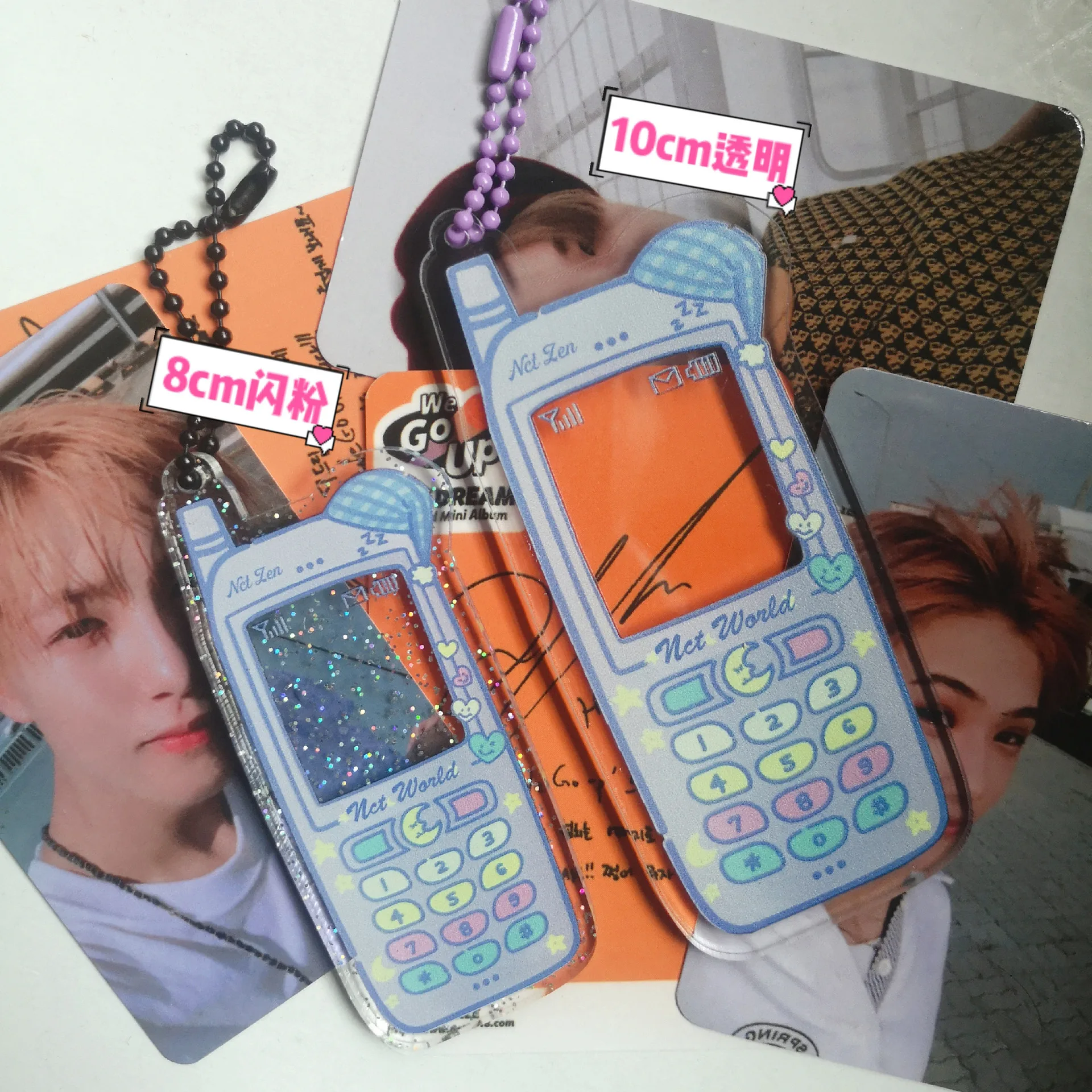 Wholesale NCT photo cellphone acrylic key ring with custom keychain From  m.