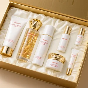 Natural Collagen Skincare Korean Private Label Natural Pure Organic Rice Water Wholesale Anti-wrinkle Anti-aging Skin Care Set