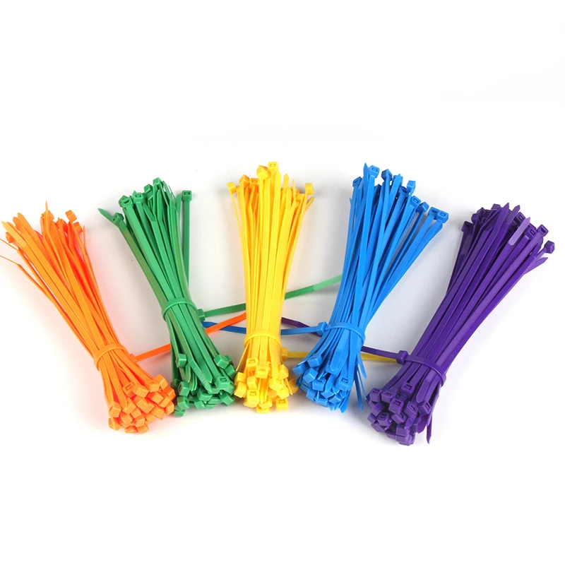 Haitai Ce Rohs Hampoolgroup Self-locking Colourful Pa66 Zip Ties Better Quality 7.0*350MM Round Circle Head Nylon Cable Tie